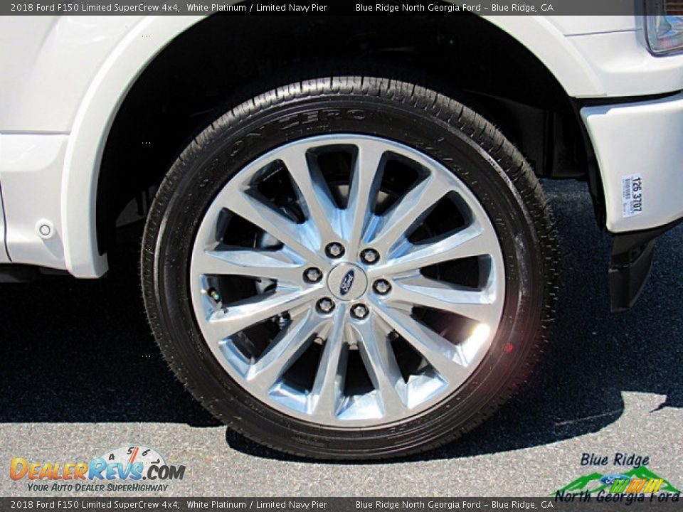 2018 Ford F150 Limited SuperCrew 4x4 White Platinum / Limited Navy Pier Photo #8
