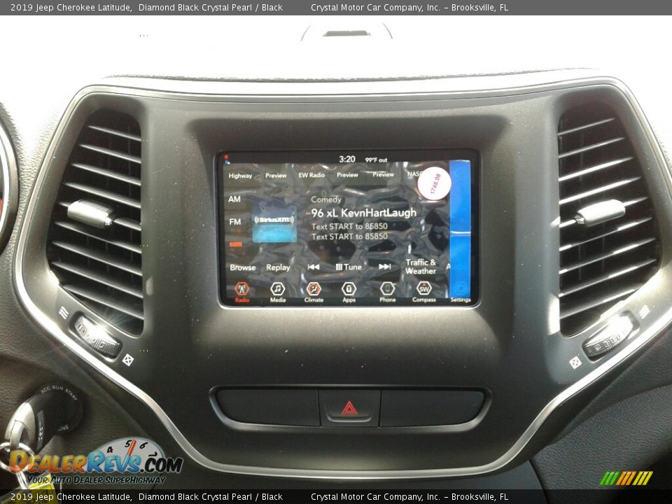 2019 Jeep Cherokee Latitude Diamond Black Crystal Pearl / Black Photo #15