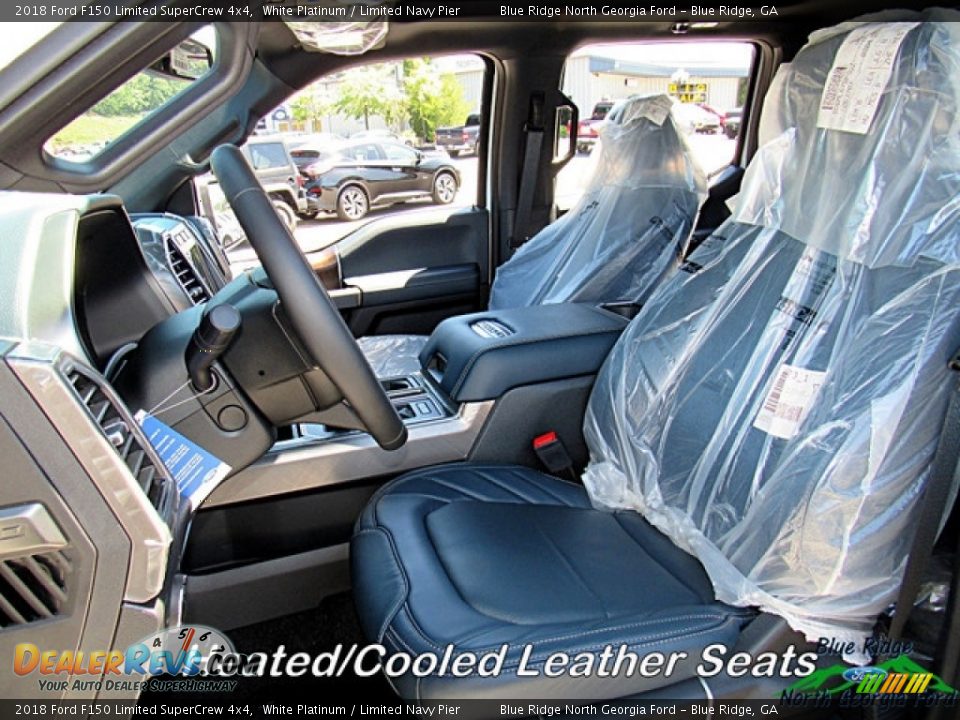 2018 Ford F150 Limited SuperCrew 4x4 White Platinum / Limited Navy Pier Photo #11