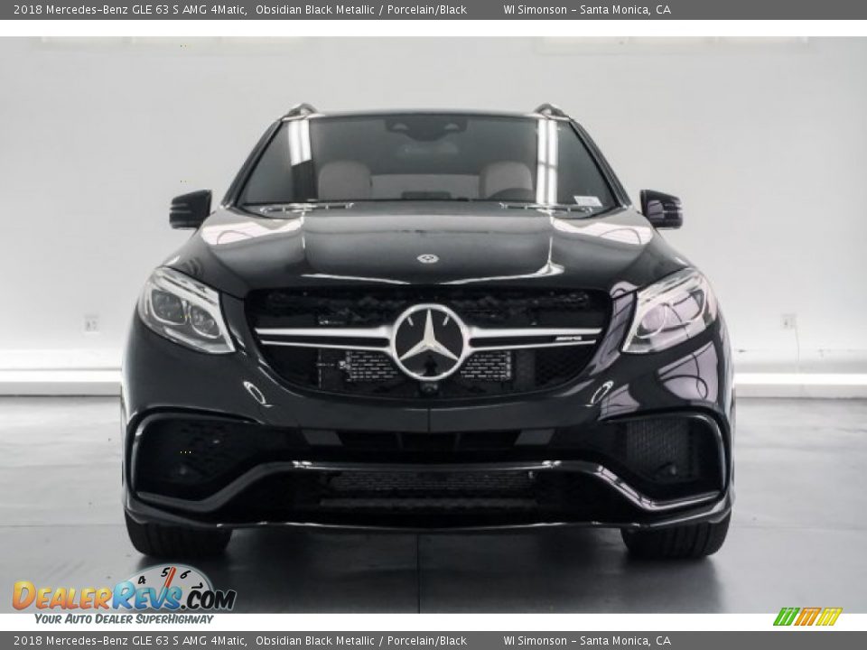 2018 Mercedes-Benz GLE 63 S AMG 4Matic Obsidian Black Metallic / Porcelain/Black Photo #2