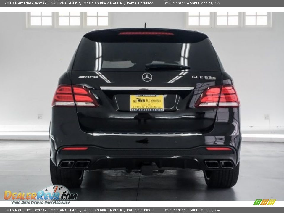 2018 Mercedes-Benz GLE 63 S AMG 4Matic Obsidian Black Metallic / Porcelain/Black Photo #3