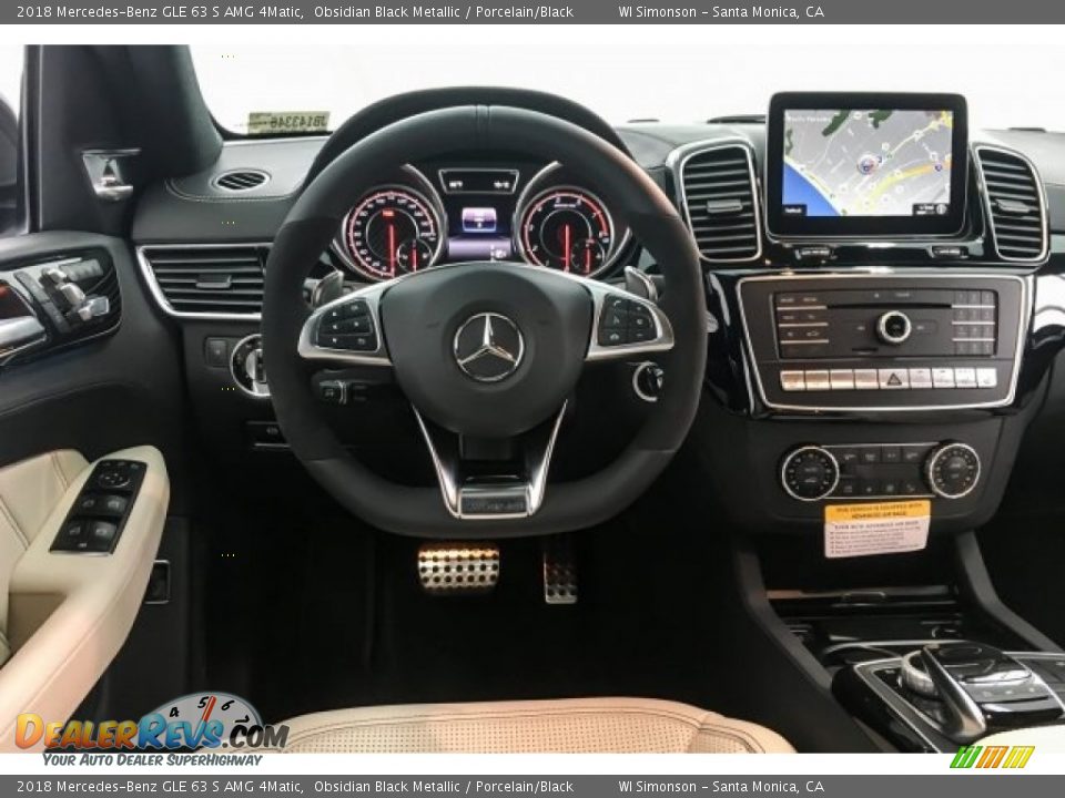 2018 Mercedes-Benz GLE 63 S AMG 4Matic Obsidian Black Metallic / Porcelain/Black Photo #4