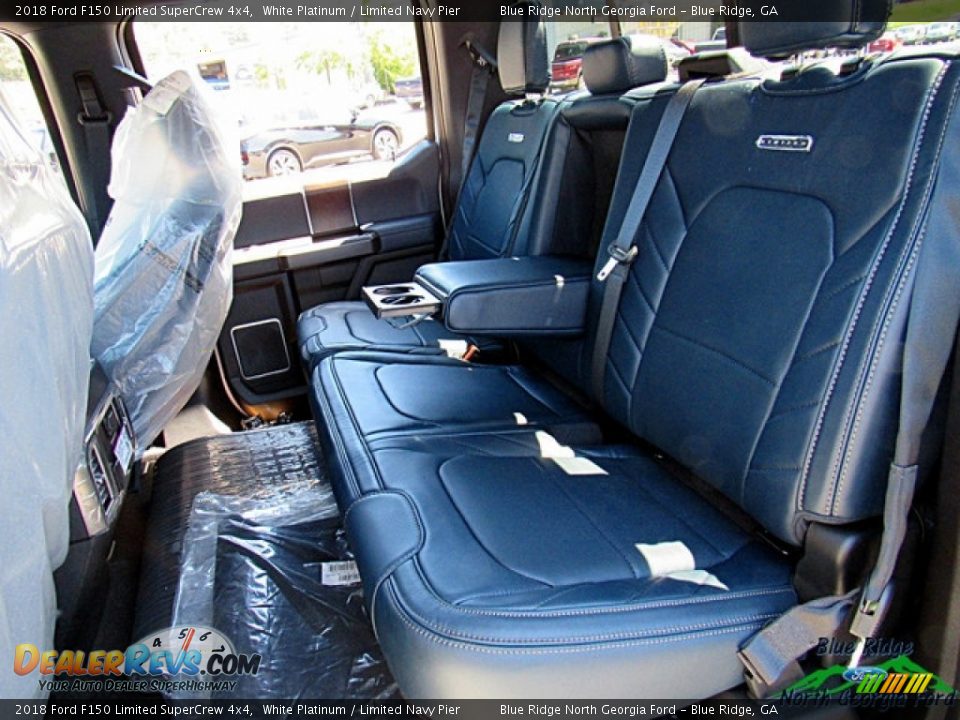 2018 Ford F150 Limited SuperCrew 4x4 White Platinum / Limited Navy Pier Photo #14