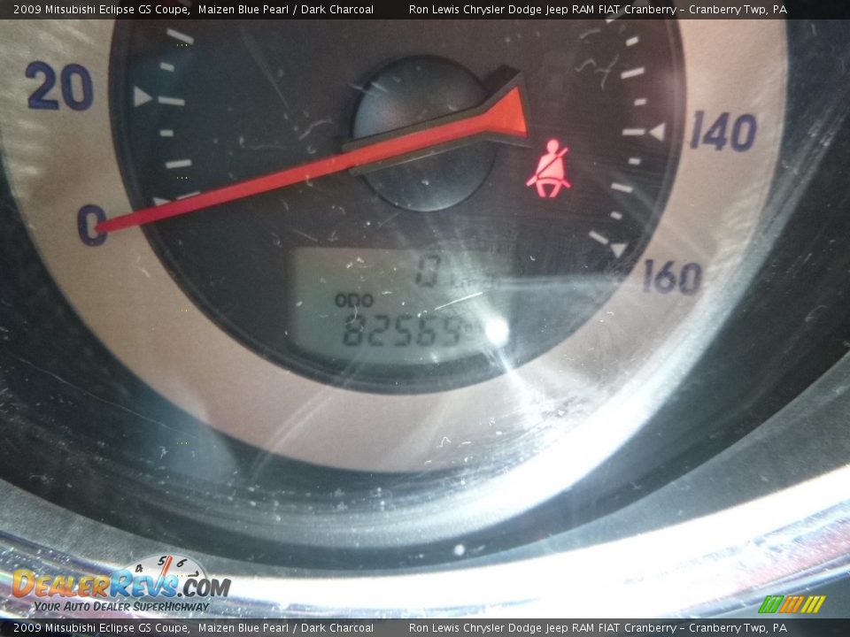2009 Mitsubishi Eclipse GS Coupe Maizen Blue Pearl / Dark Charcoal Photo #17