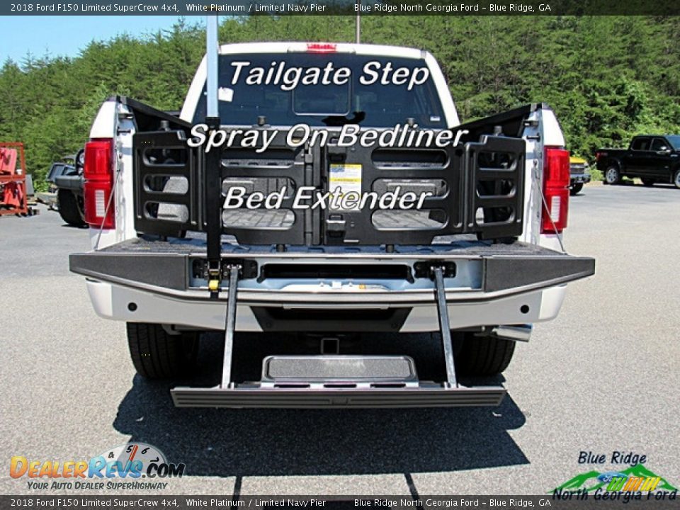 2018 Ford F150 Limited SuperCrew 4x4 White Platinum / Limited Navy Pier Photo #15