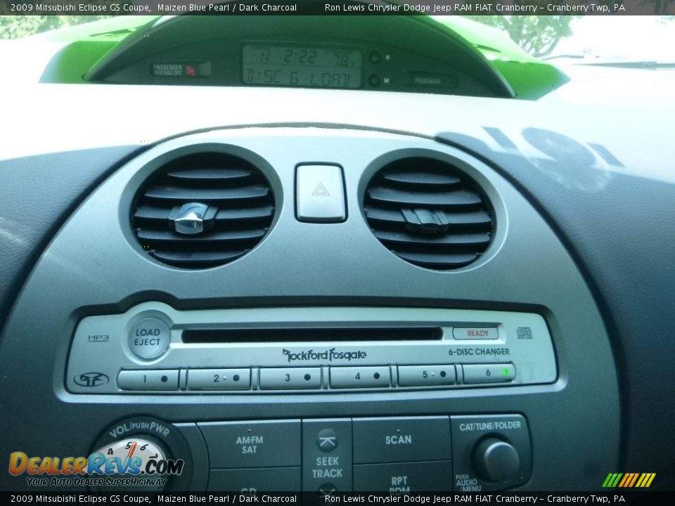 2009 Mitsubishi Eclipse GS Coupe Maizen Blue Pearl / Dark Charcoal Photo #18