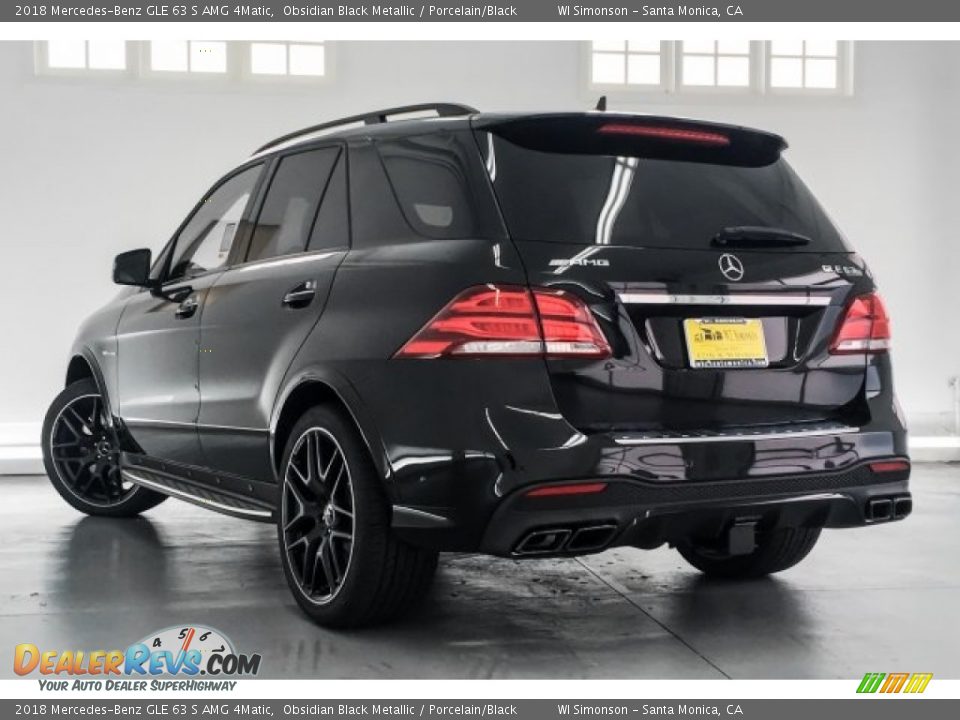 2018 Mercedes-Benz GLE 63 S AMG 4Matic Obsidian Black Metallic / Porcelain/Black Photo #9