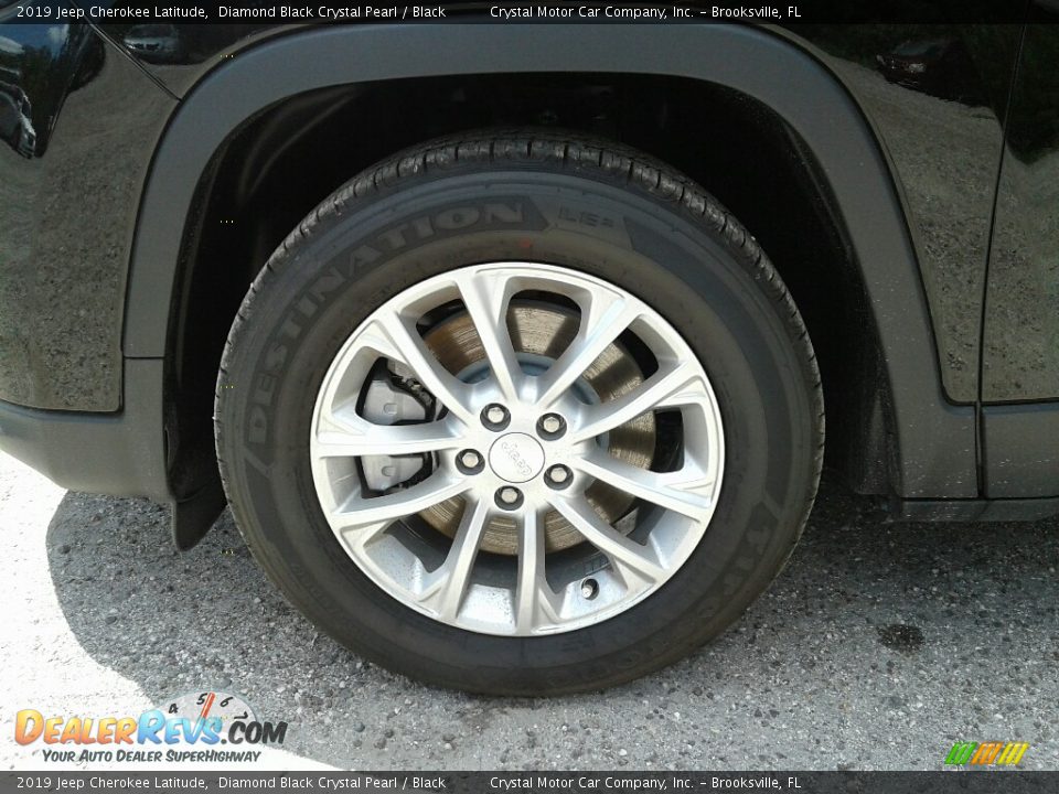 2019 Jeep Cherokee Latitude Diamond Black Crystal Pearl / Black Photo #20