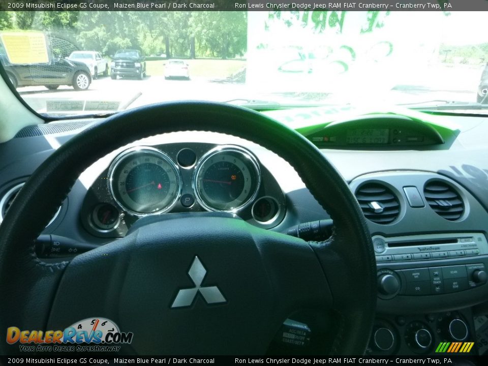 2009 Mitsubishi Eclipse GS Coupe Maizen Blue Pearl / Dark Charcoal Photo #19