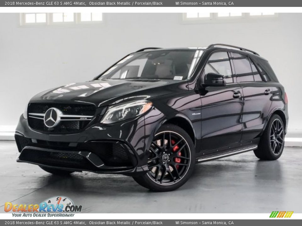 2018 Mercedes-Benz GLE 63 S AMG 4Matic Obsidian Black Metallic / Porcelain/Black Photo #12