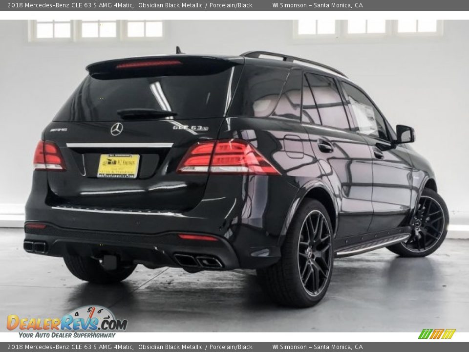 2018 Mercedes-Benz GLE 63 S AMG 4Matic Obsidian Black Metallic / Porcelain/Black Photo #15