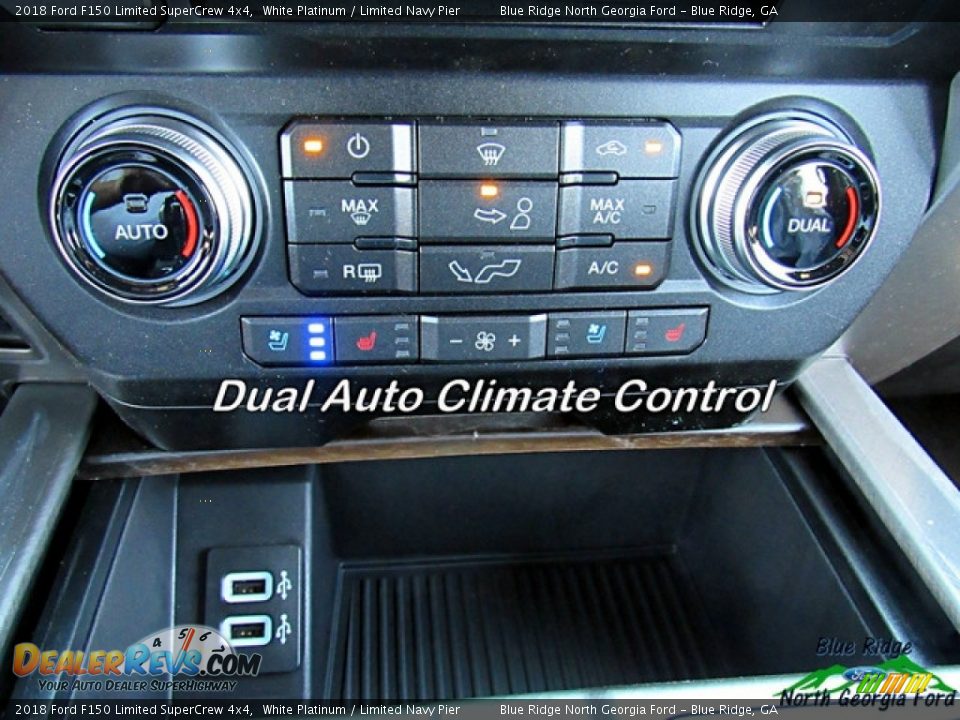 2018 Ford F150 Limited SuperCrew 4x4 White Platinum / Limited Navy Pier Photo #22