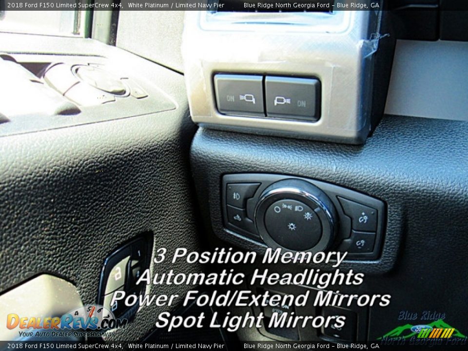 2018 Ford F150 Limited SuperCrew 4x4 White Platinum / Limited Navy Pier Photo #24