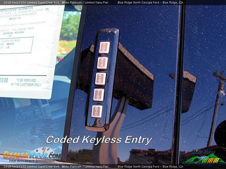 2018 Ford F150 Limited SuperCrew 4x4 White Platinum / Limited Navy Pier Photo #27