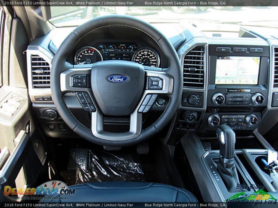 2018 Ford F150 Limited SuperCrew 4x4 White Platinum / Limited Navy Pier Photo #29