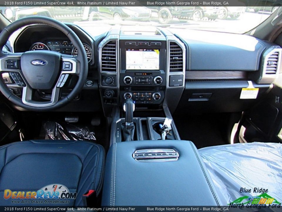 2018 Ford F150 Limited SuperCrew 4x4 White Platinum / Limited Navy Pier Photo #30