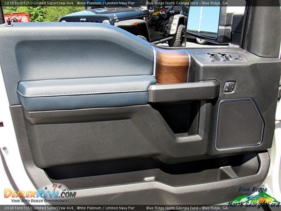 2018 Ford F150 Limited SuperCrew 4x4 White Platinum / Limited Navy Pier Photo #33