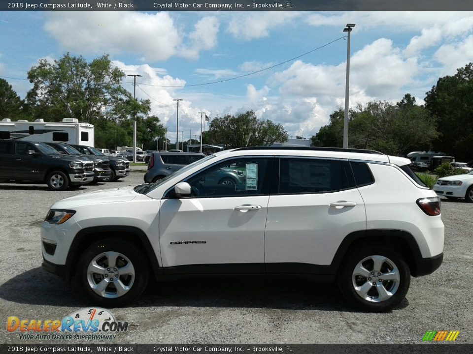 2018 Jeep Compass Latitude White / Black Photo #2