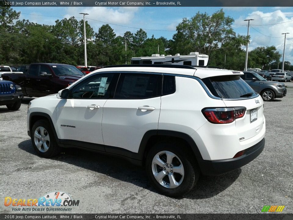2018 Jeep Compass Latitude White / Black Photo #3