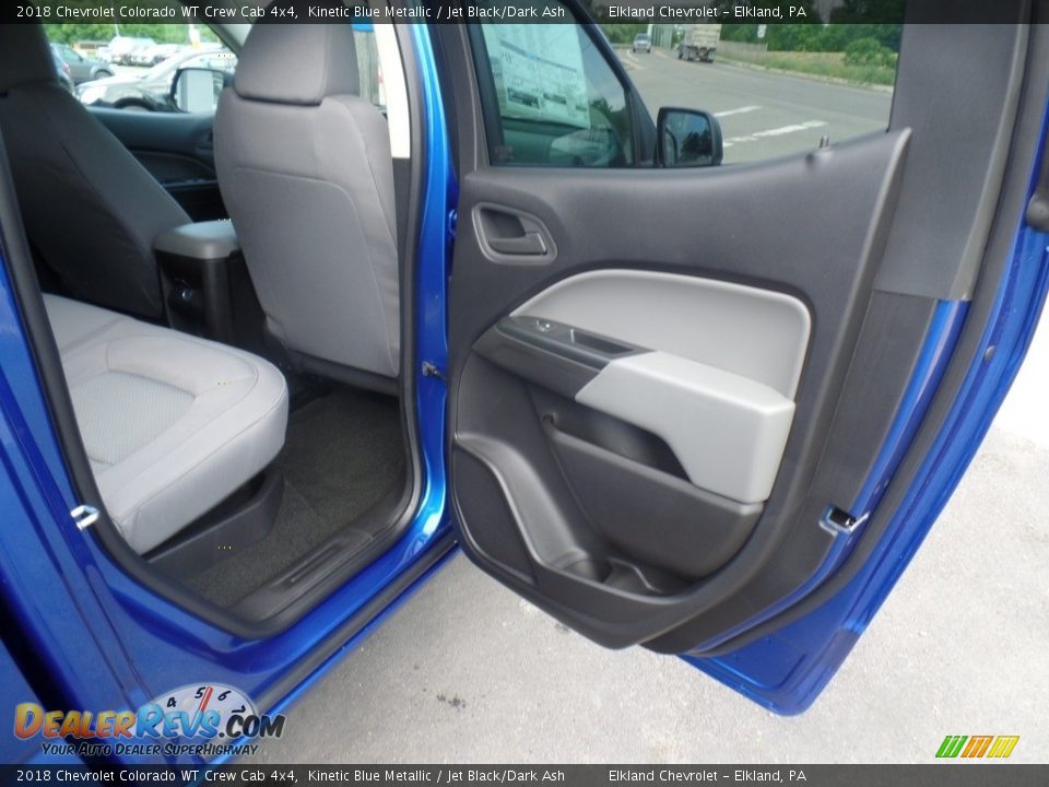 2018 Chevrolet Colorado WT Crew Cab 4x4 Kinetic Blue Metallic / Jet Black/Dark Ash Photo #35