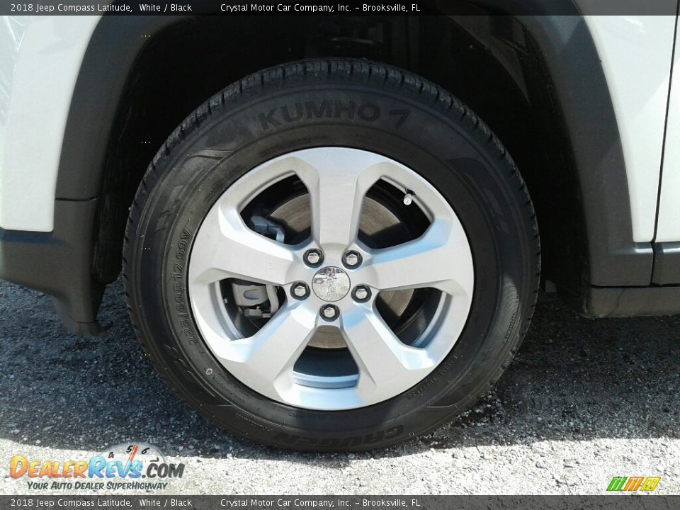 2018 Jeep Compass Latitude White / Black Photo #20