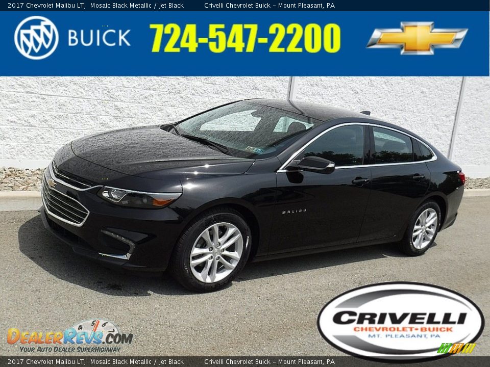 2017 Chevrolet Malibu LT Mosaic Black Metallic / Jet Black Photo #1