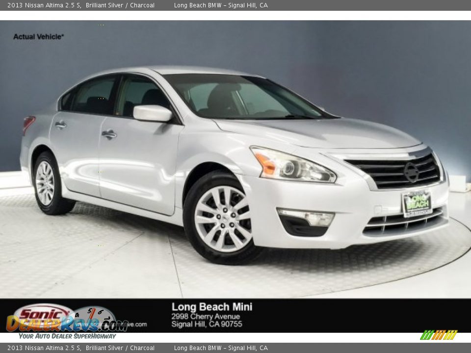 2013 Nissan Altima 2.5 S Brilliant Silver / Charcoal Photo #1