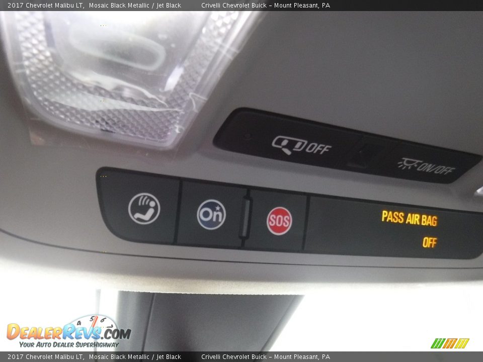 2017 Chevrolet Malibu LT Mosaic Black Metallic / Jet Black Photo #18