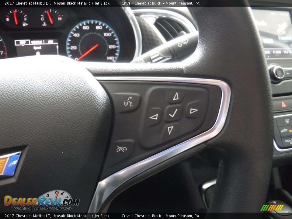 2017 Chevrolet Malibu LT Mosaic Black Metallic / Jet Black Photo #19