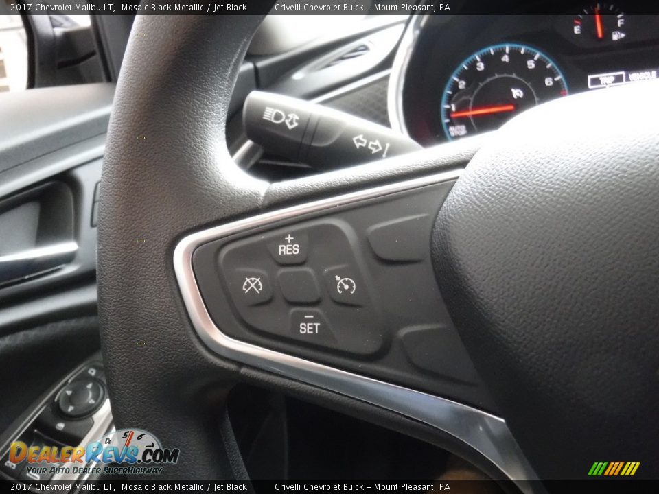 2017 Chevrolet Malibu LT Mosaic Black Metallic / Jet Black Photo #20