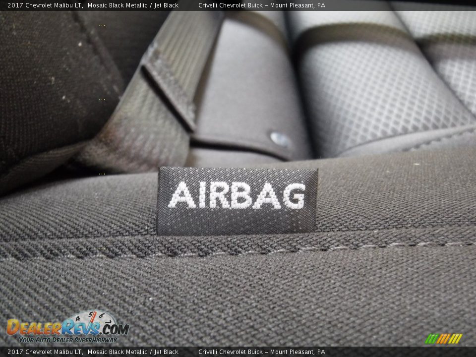 2017 Chevrolet Malibu LT Mosaic Black Metallic / Jet Black Photo #22