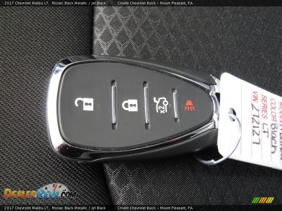 2017 Chevrolet Malibu LT Mosaic Black Metallic / Jet Black Photo #25