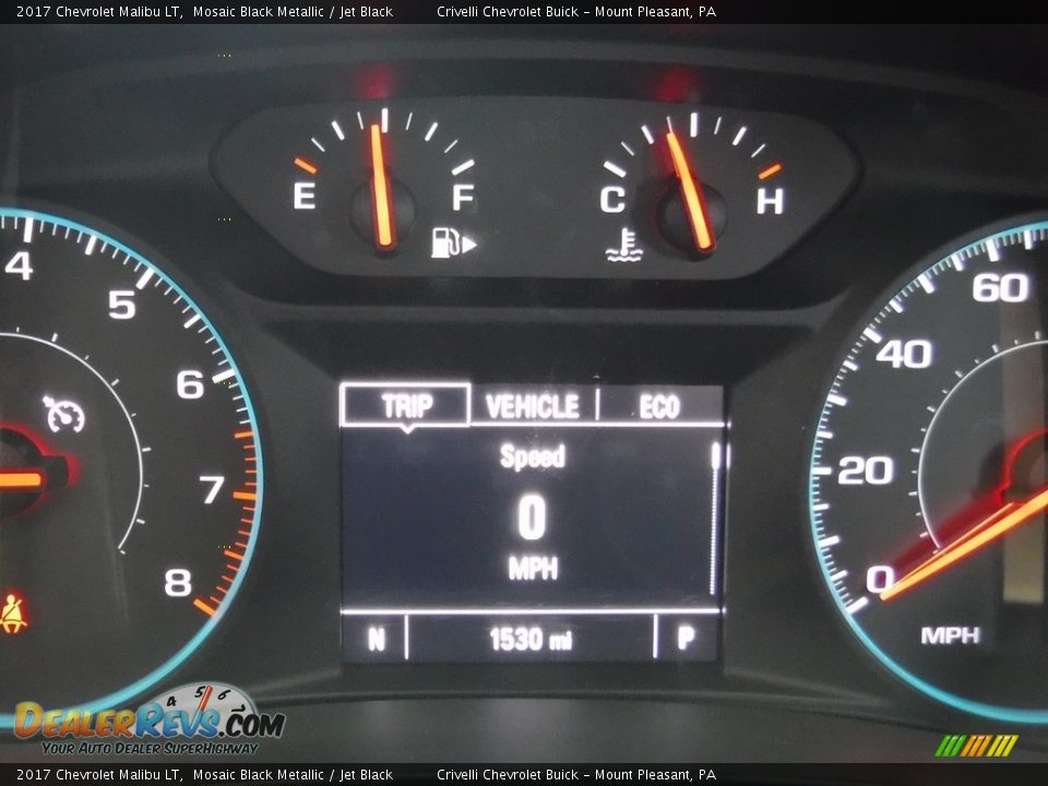 2017 Chevrolet Malibu LT Mosaic Black Metallic / Jet Black Photo #30