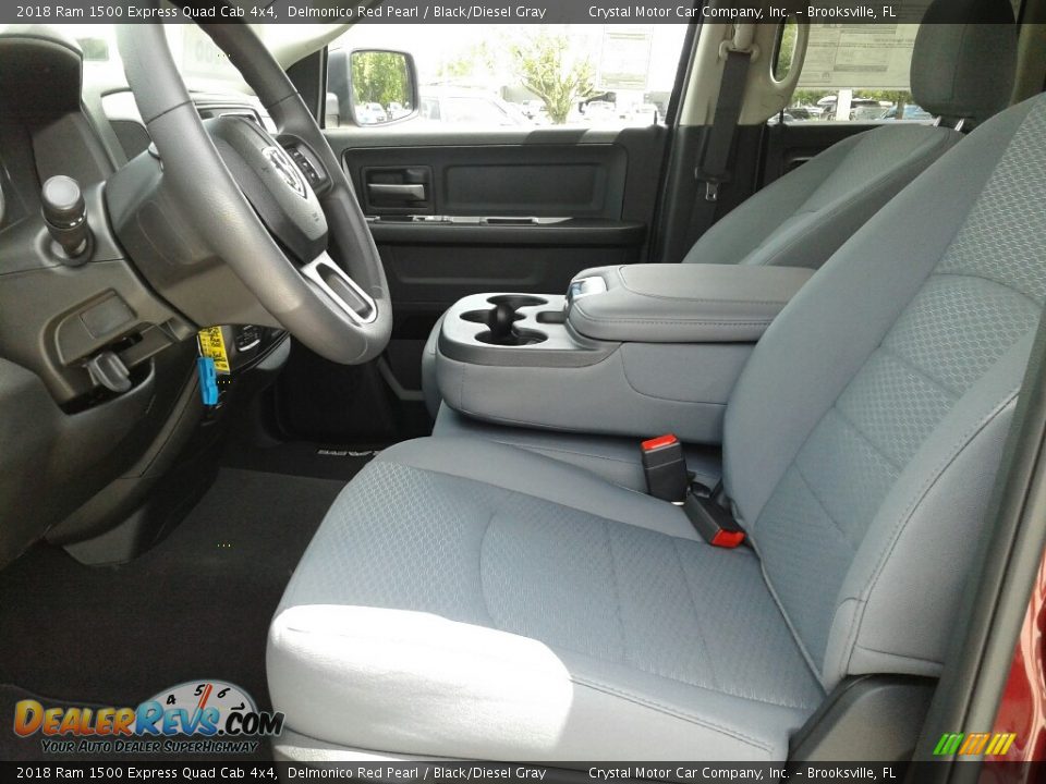 2018 Ram 1500 Express Quad Cab 4x4 Delmonico Red Pearl / Black/Diesel Gray Photo #9