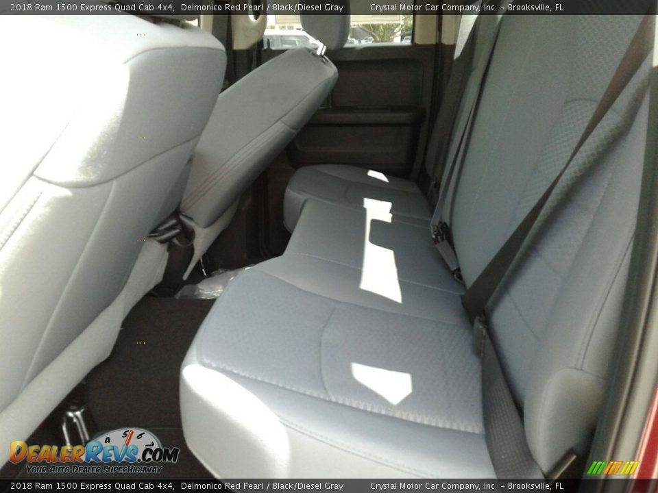 2018 Ram 1500 Express Quad Cab 4x4 Delmonico Red Pearl / Black/Diesel Gray Photo #10