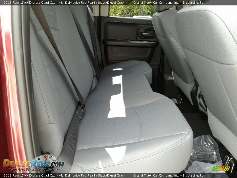 2018 Ram 1500 Express Quad Cab 4x4 Delmonico Red Pearl / Black/Diesel Gray Photo #11