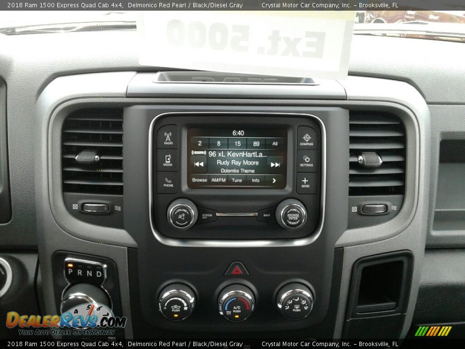 2018 Ram 1500 Express Quad Cab 4x4 Delmonico Red Pearl / Black/Diesel Gray Photo #15