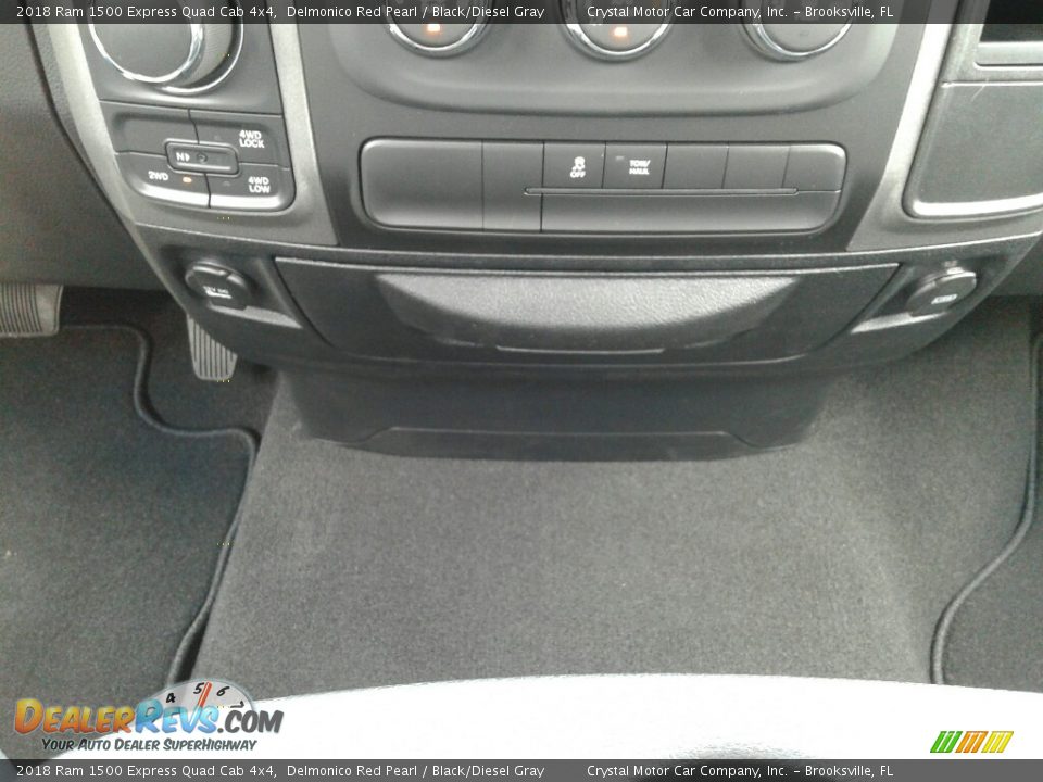 2018 Ram 1500 Express Quad Cab 4x4 Delmonico Red Pearl / Black/Diesel Gray Photo #16