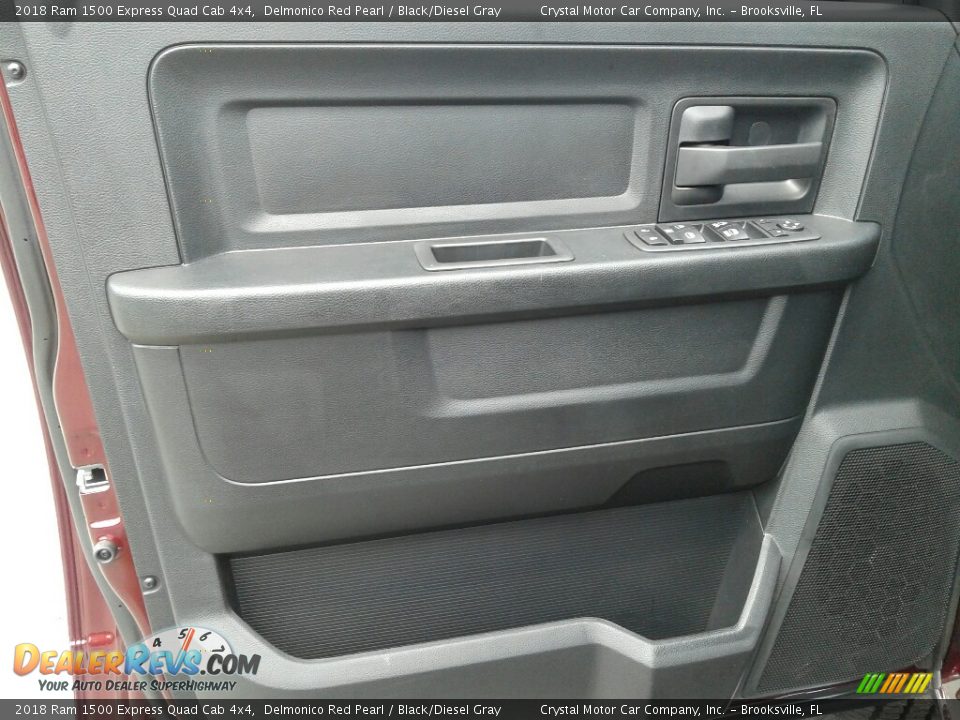 2018 Ram 1500 Express Quad Cab 4x4 Delmonico Red Pearl / Black/Diesel Gray Photo #17