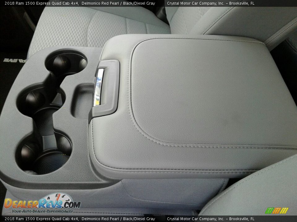 2018 Ram 1500 Express Quad Cab 4x4 Delmonico Red Pearl / Black/Diesel Gray Photo #18