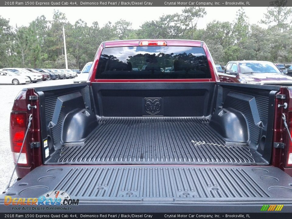 2018 Ram 1500 Express Quad Cab 4x4 Delmonico Red Pearl / Black/Diesel Gray Photo #19