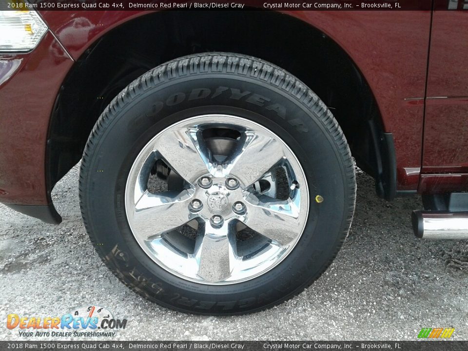 2018 Ram 1500 Express Quad Cab 4x4 Delmonico Red Pearl / Black/Diesel Gray Photo #20