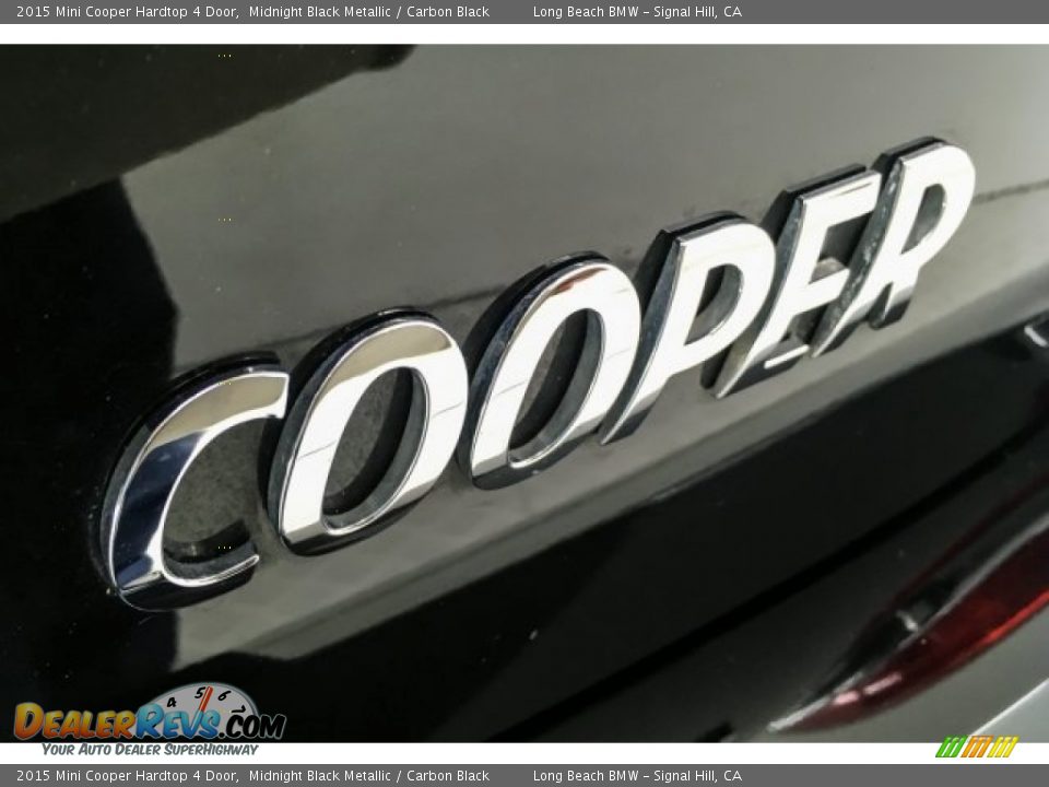 2015 Mini Cooper Hardtop 4 Door Midnight Black Metallic / Carbon Black Photo #7