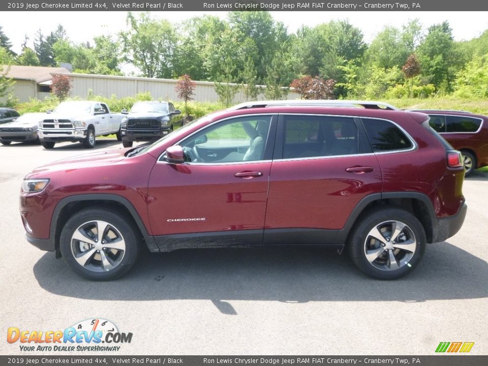 2019 Jeep Cherokee Limited 4x4 Velvet Red Pearl / Black Photo #2