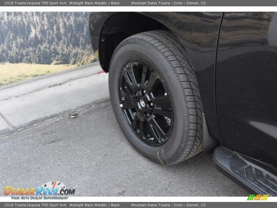 2018 Toyota Sequoia TRD Sport 4x4 Midnight Black Metallic / Black Photo #34