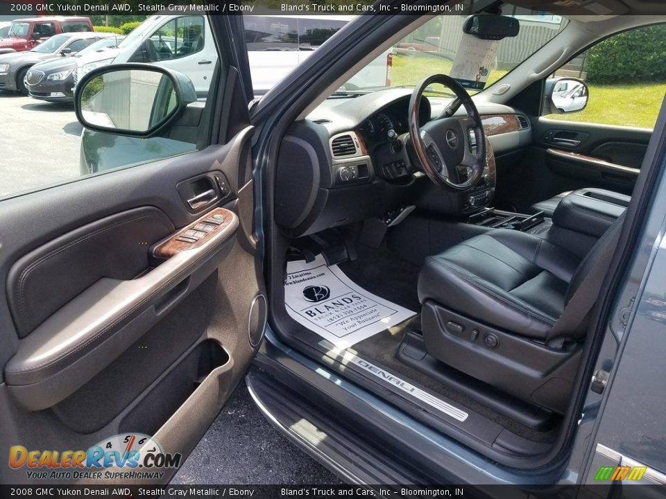 2008 GMC Yukon Denali AWD Stealth Gray Metallic / Ebony Photo #13