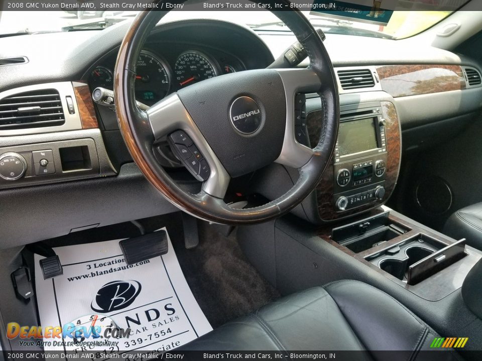 2008 GMC Yukon Denali AWD Stealth Gray Metallic / Ebony Photo #20
