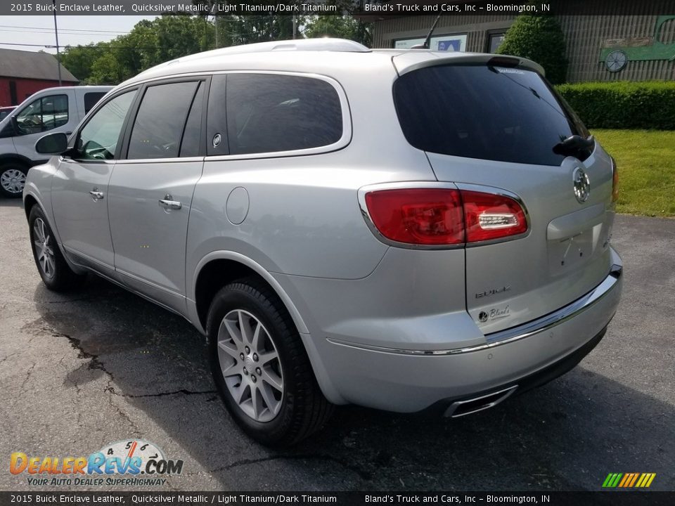2015 Buick Enclave Leather Quicksilver Metallic / Light Titanium/Dark Titanium Photo #3