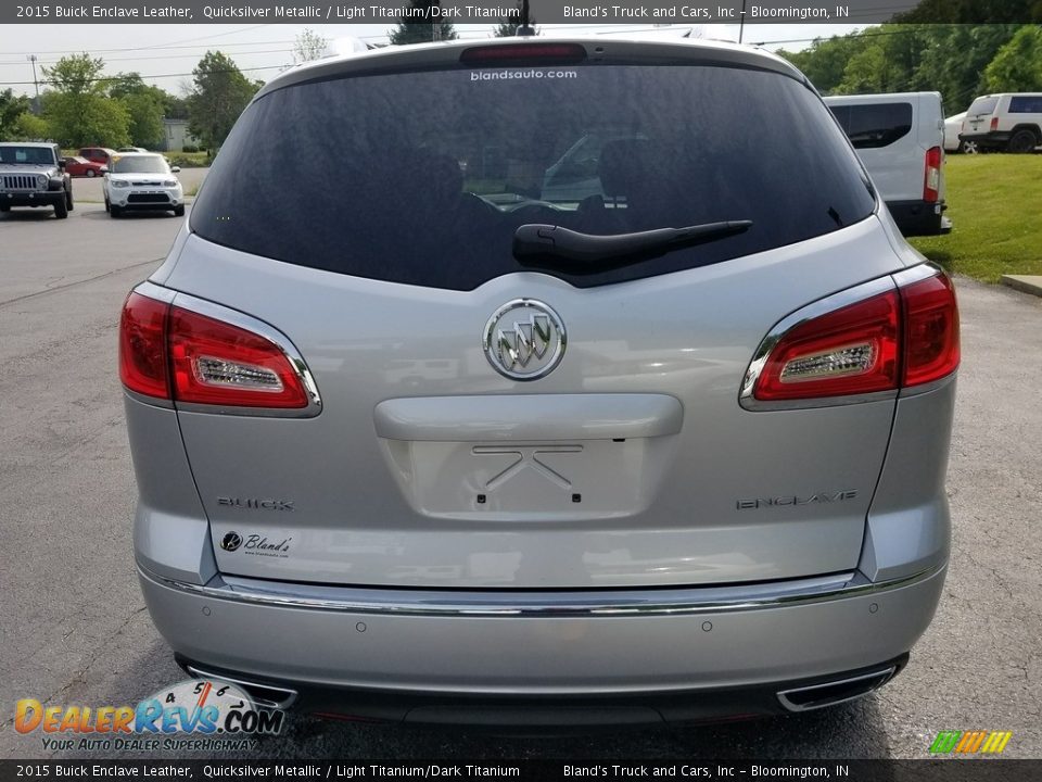 2015 Buick Enclave Leather Quicksilver Metallic / Light Titanium/Dark Titanium Photo #4