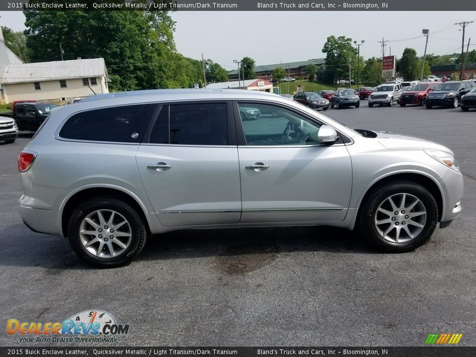 2015 Buick Enclave Leather Quicksilver Metallic / Light Titanium/Dark Titanium Photo #8